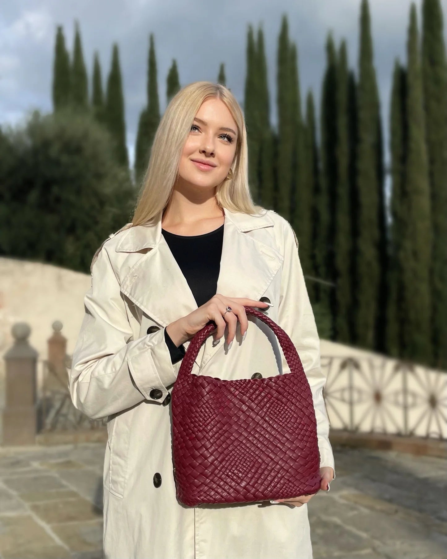 ROSA - Customizable Woven Leather Handbag