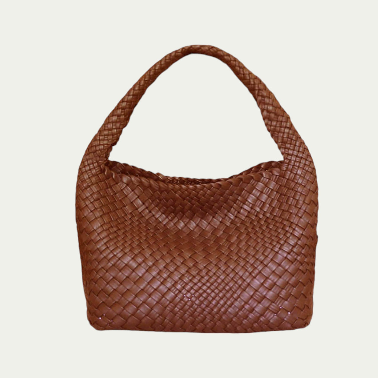 Woven Leather Tote Bag | Ghibli handcrafted bag