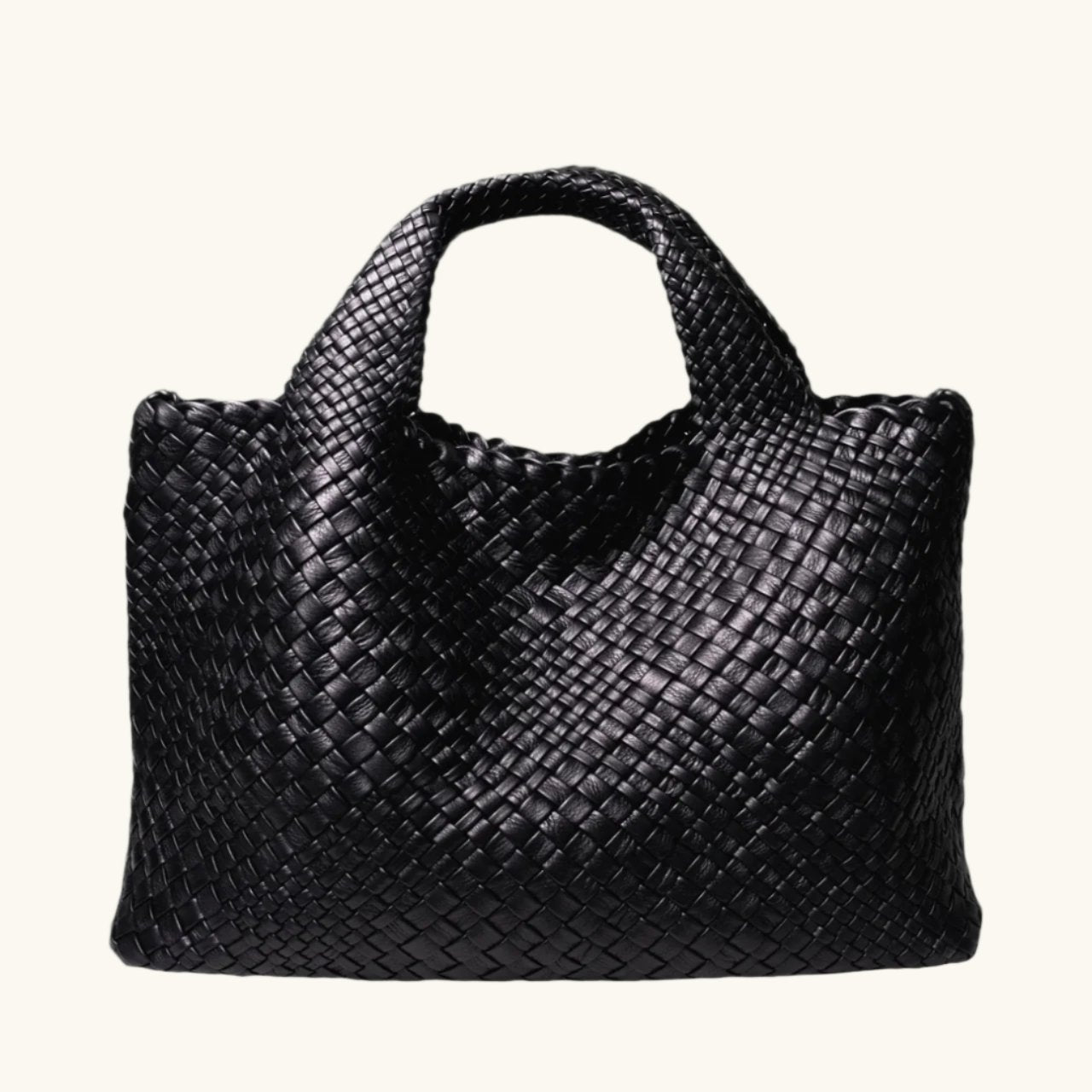 ROSA MAXI - Customizable Woven Leather Tote Bag