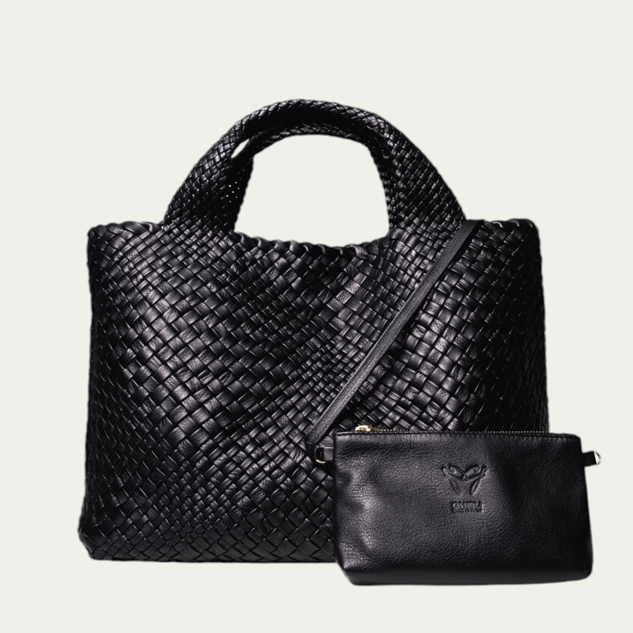 ROSA MAXI - Customizable Woven Leather Tote Bag